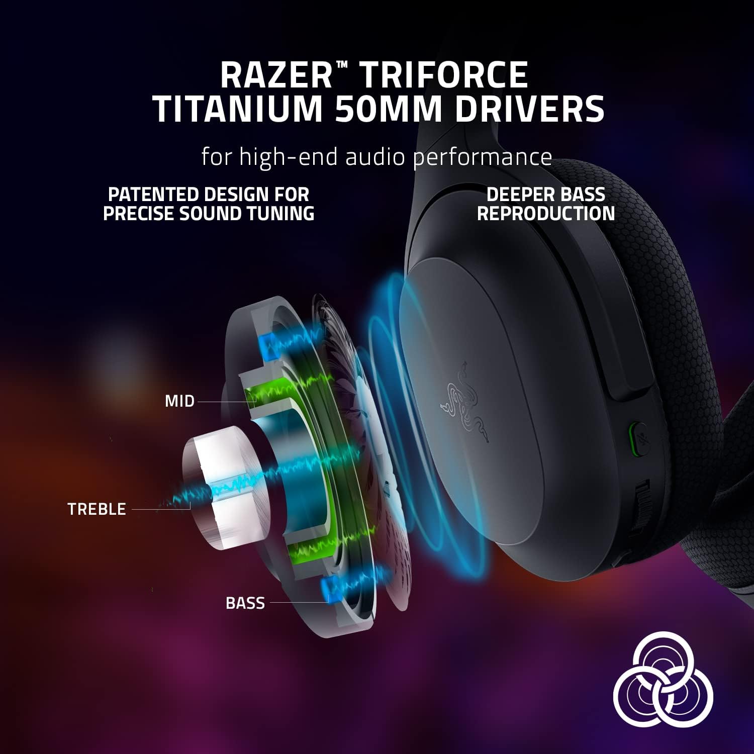 Tai nghe Razer Barracuda-Wireless Multi-platform Gaming and Mobile Headset_Mới, hàng chính hãng