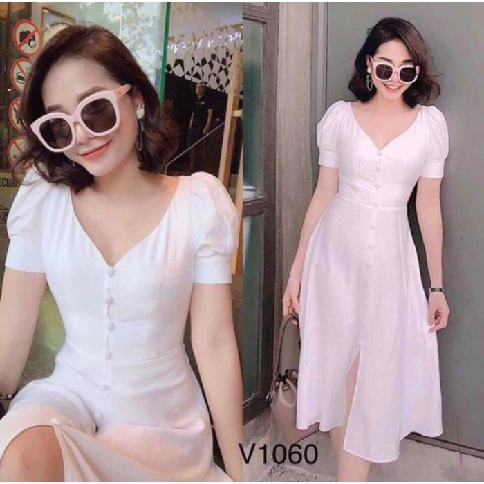 ĐẦM VINTAGE TAY PHỒNG MYMY