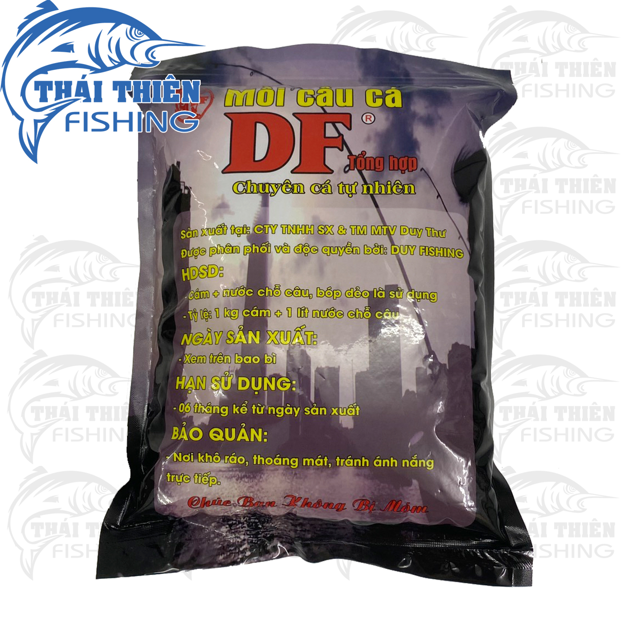 Mồi Câu Cá DF Tổng Hợp Gói 1kg Chuyên Cá Tự Nhiên