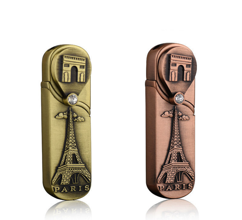 Bật lửa hột quẹt khè khóa xoay hình tháp EIFFEL PARIS - xài gas