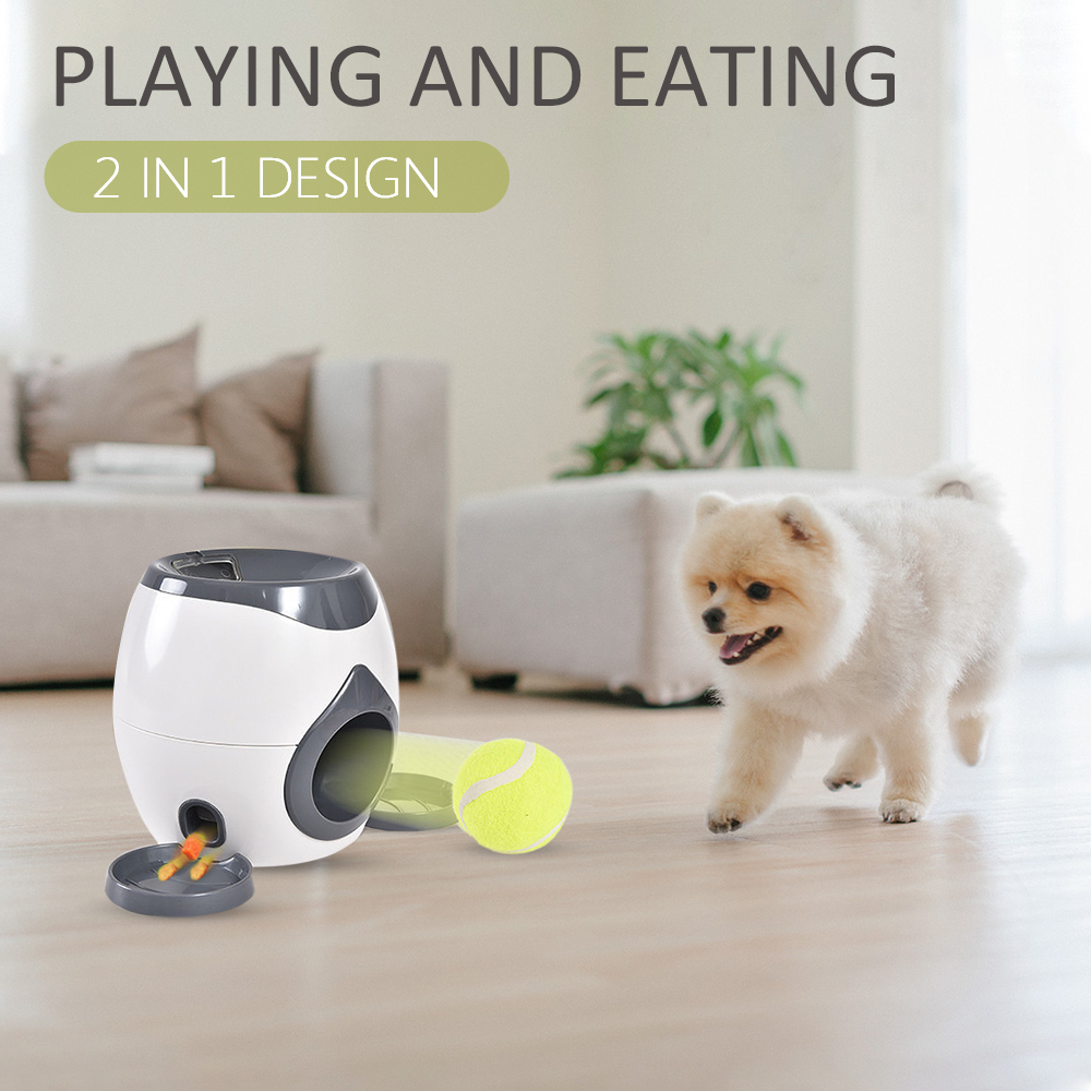 Đồ chơi tự động ném bóng tennis tương tác cho chó, đồ chơi giải trí cho thú cưng