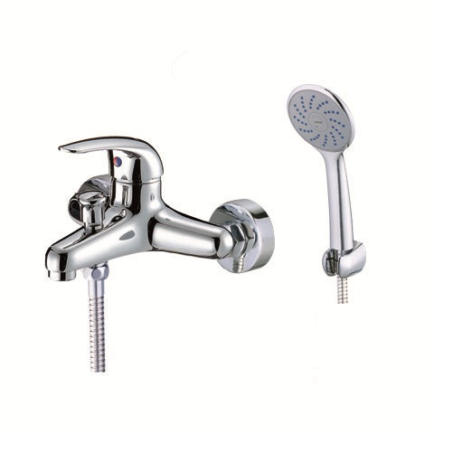 Vòi sen tắm nóng lạnh gắn tường tay sen một chế độ Caesar S360C