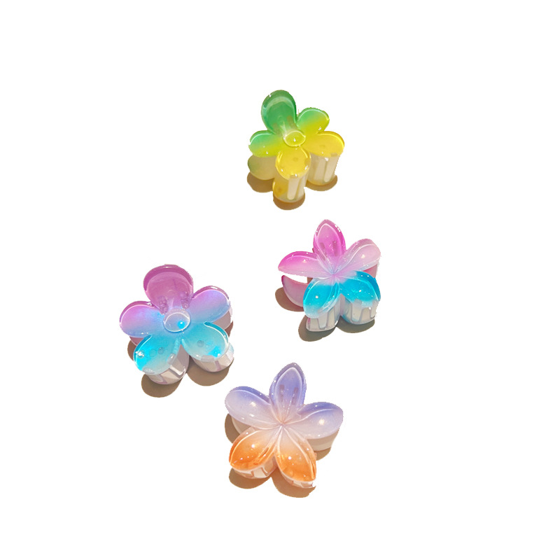 Kẹp tóc hoa sứ baby cute mini 4cm gradient