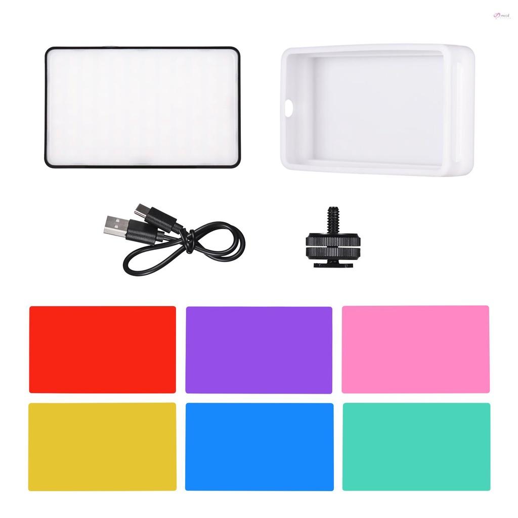 Đèn LED Chụp Ảnh Selfie Musd Andoer ST120 2500K-9000K CRI95+ Kèm Bộ Khuếch Tán 6 Màu