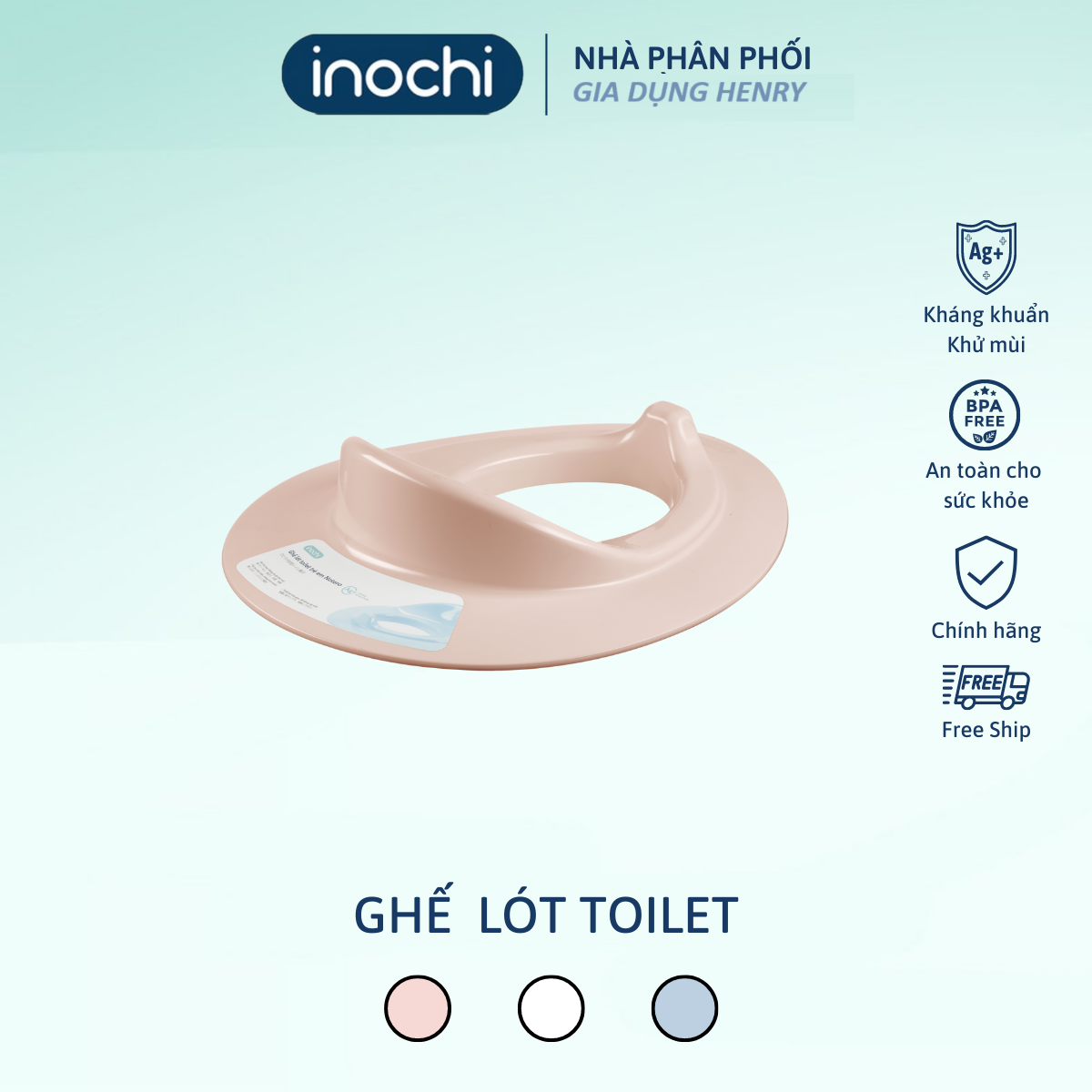 Ghế lót toilet trẻ em Notoro - Hàng INOCHI an toàn tiêu chuẩn Nhật