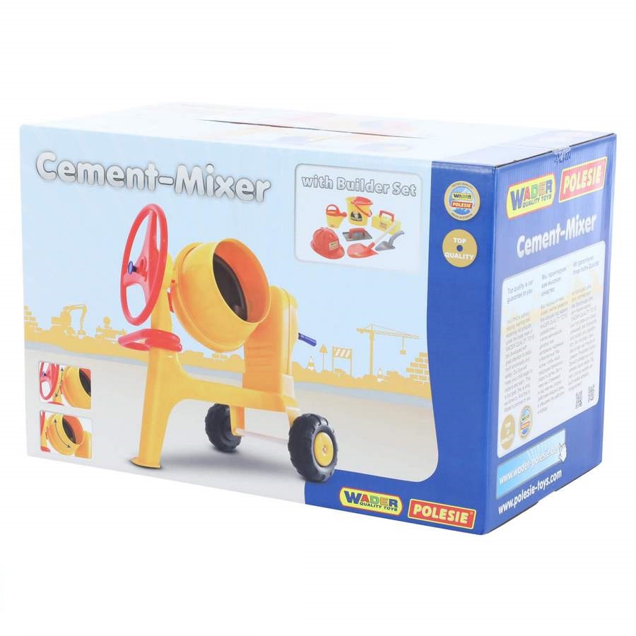 Bộ đồ chơi dụng cụ xây dựng Số 7 và máy trộn xi măng - Wader Toys