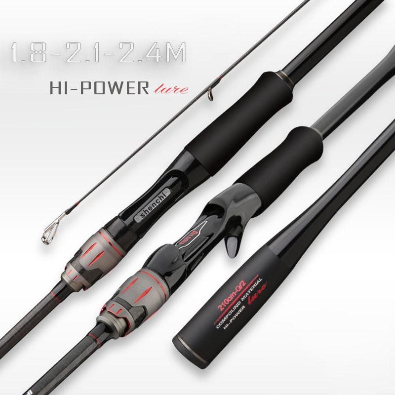 Cần câu lure carbon Hi Power đầu bu chống xoắn CM22