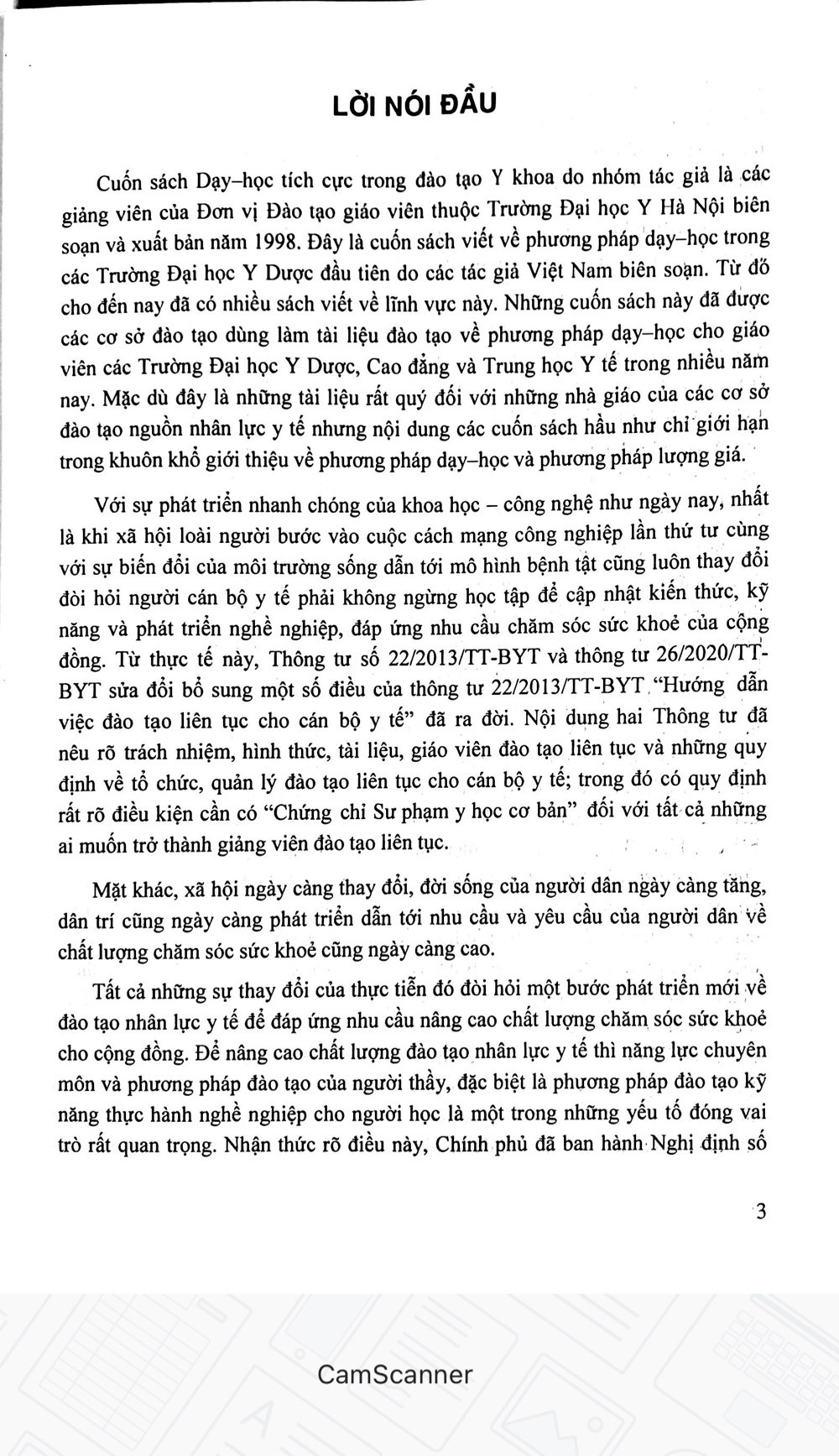 Sư phạm y học thực hành (Dùng cho đào tạo giảng viên các trường đại học, cao đẳng, trung học y tế và các cơ sở đào tạo liên tuc)