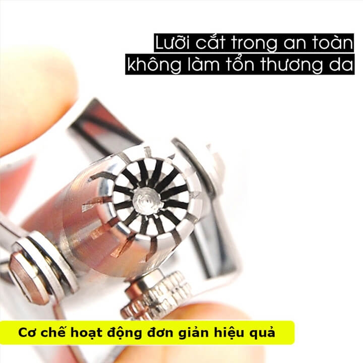 Dụng cụ cắt tỉa lông mũi thủ công bằng thép không gỉ, máy cắt lông mũi lưỡi cắt sắc, bền đẹp, dễ vệ sinh