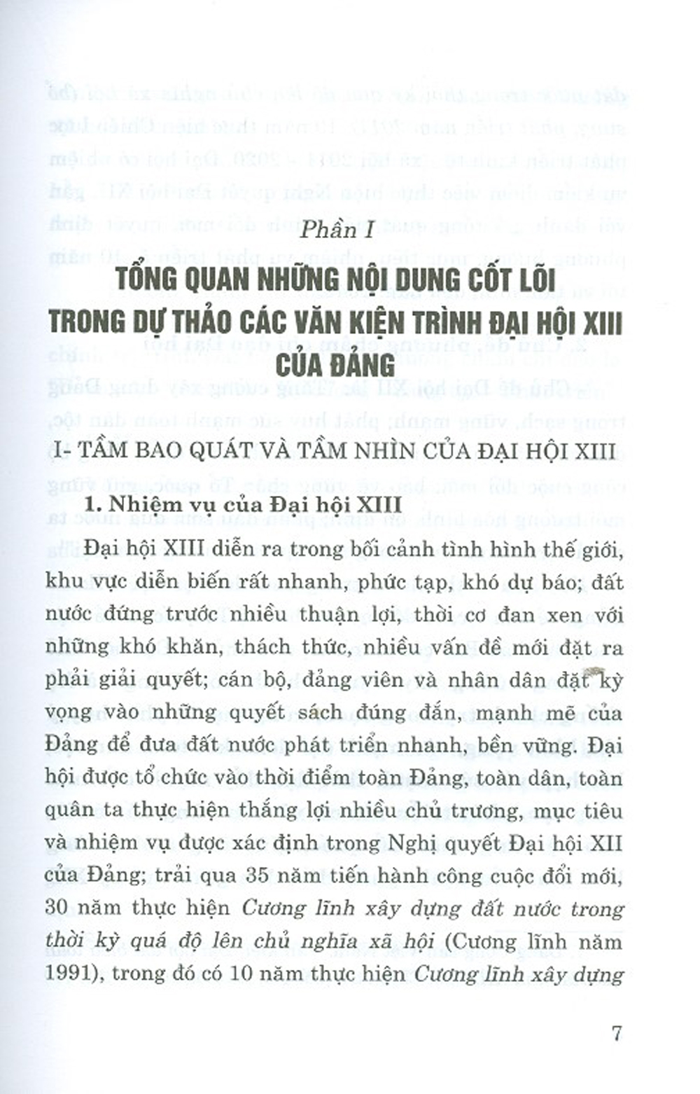 Những Nội Dung Cốt Lõi Trong Dự Thảo Các Văn Kiện Trình Đại Hội XIII Của Đảng (Tài liệu phục vụ cán bộ, đảng viên nghiên cứu, thảo luận, góp ý kiến)