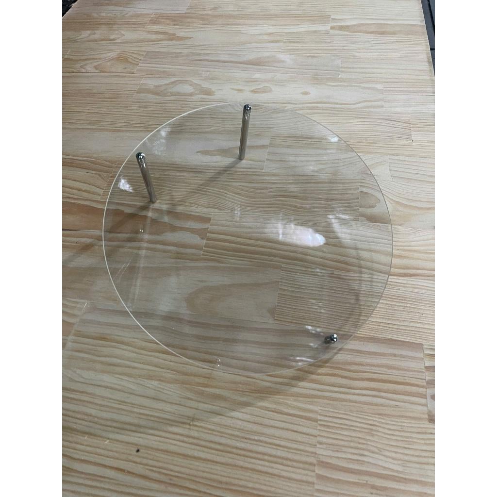 Khung ảnh để bàn mica hình tròn, trong suốt đường kính 30cm