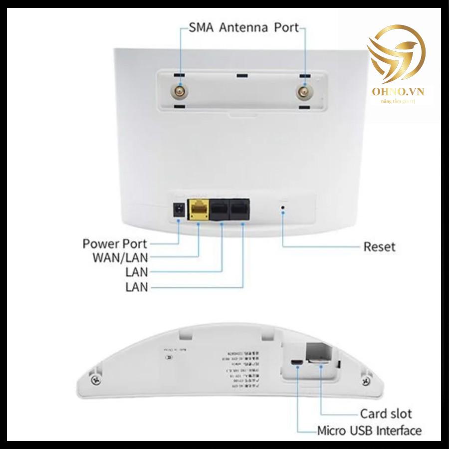 Bộ Phát Modem Router Wifi 4G LTE CPE - 101 Cục Phát Sóng Wifi 2 Râu Mạng Tốc Độ Cao Ổn Định -