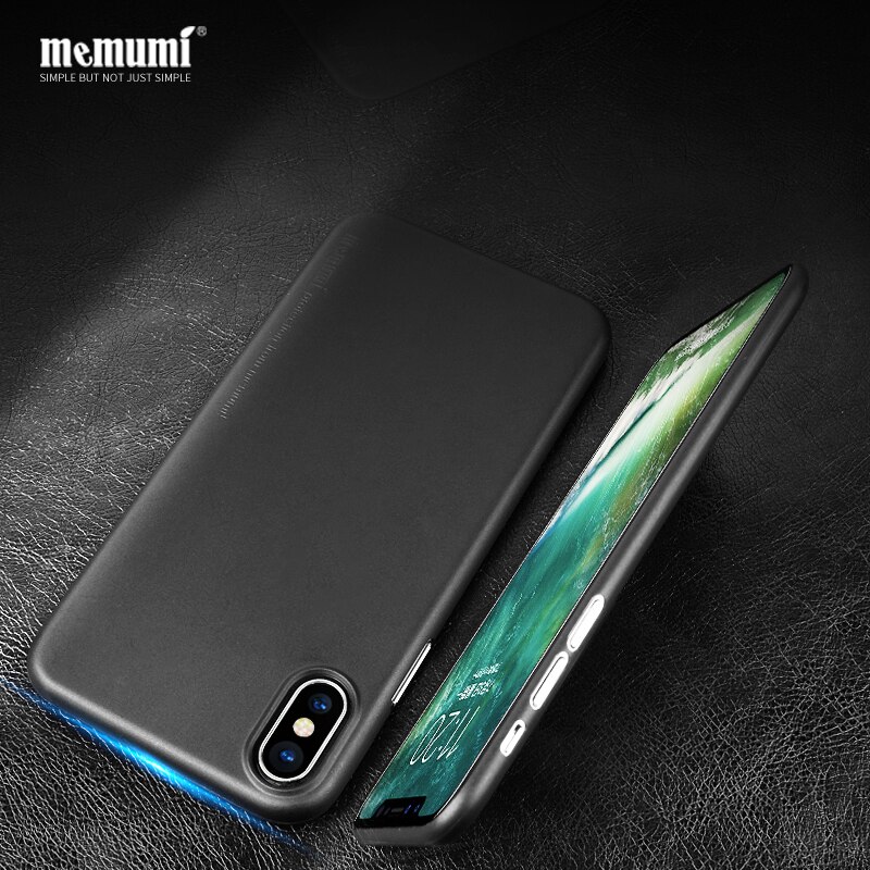 Ốp lưng nhám siêu mỏng 0.3mm cho iPhone X / XS hiệu Memumi có gờ bảo vệ camera - Hàng nhập khẩu