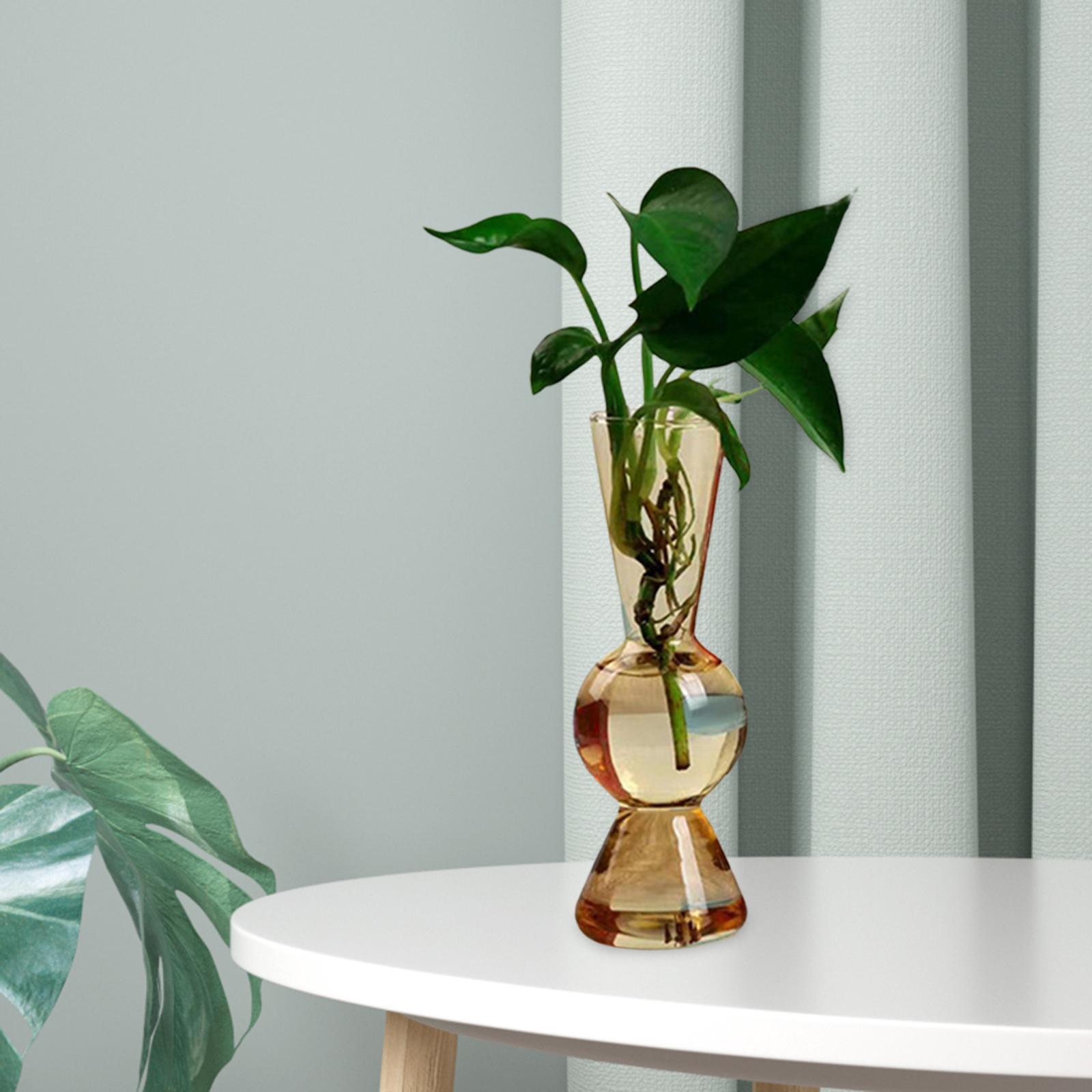 Glass Flower Vase Holder Flowerpot Dried Flowers for Kitchen