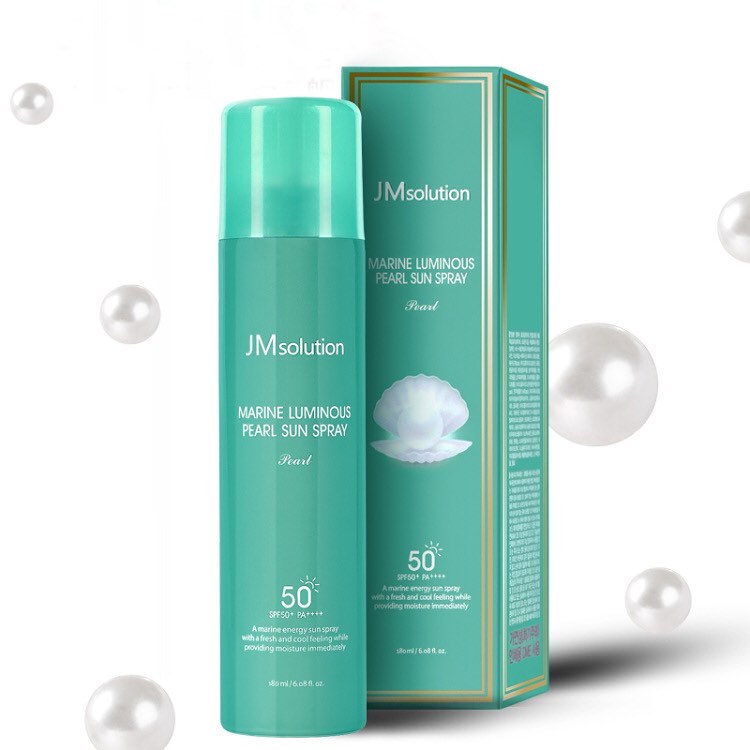 [ Dạng chai xịt ] Chống nắng dưỡng trắng và bảo vệ da JMsolution Marine Luminous Pearl Sun Spray 180ml