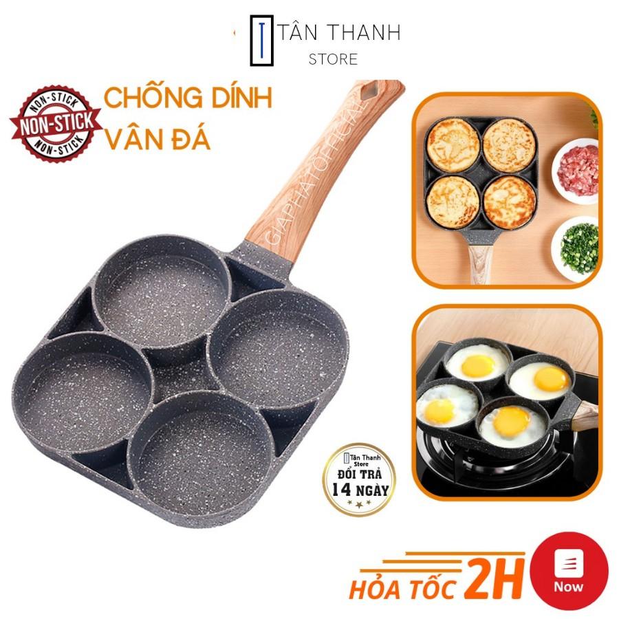 Chảo chống dính chia 3 - 4 ngăn chiên rán đa năng tiện dụng NẤU BẾP TỪ VÀ BẾP GA