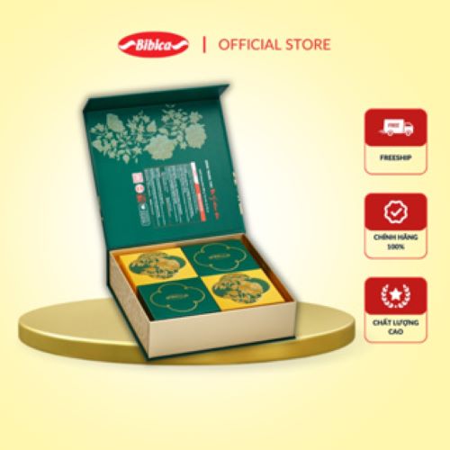 Bánh trung thu cao cấp Như Ý Đoàn Viên xanh 600g (NYX) 6H/THG- Bibica