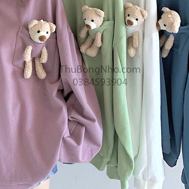 Gấu teddy lông xù 20cm