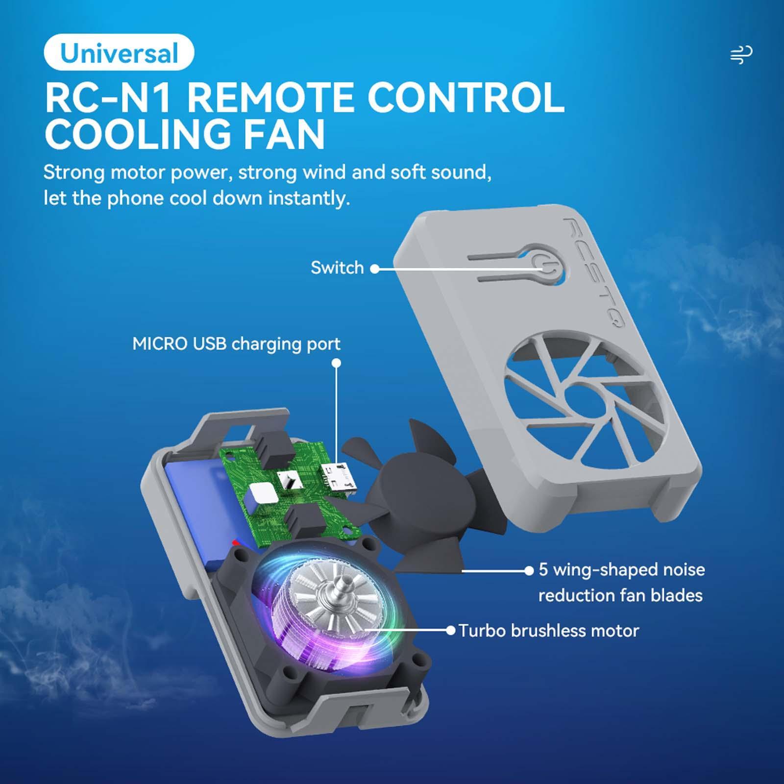 Portable Phone Cooling Fan Fast Cooling Easy to Install for Mobile Phone