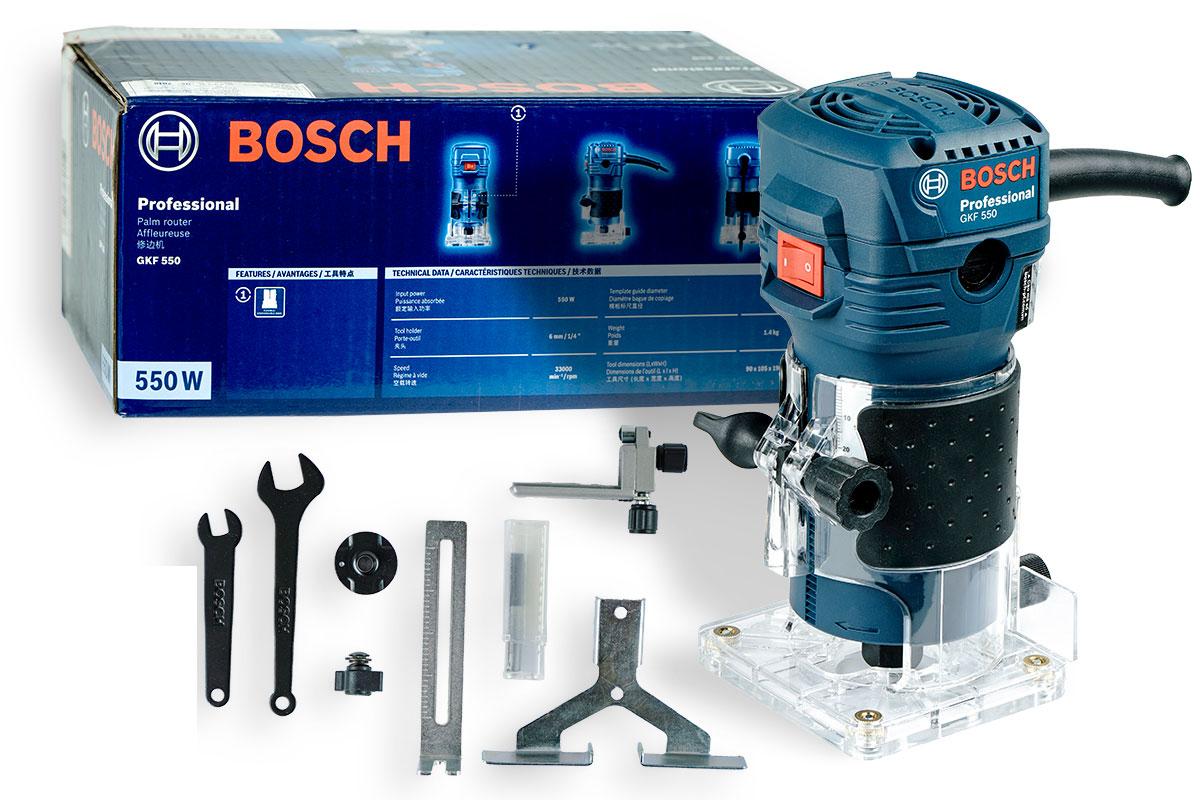 MÁY PHAY GỖ 550W 6MM BOSCH GKF 550 - HÀNG CHÍNH HÃNG