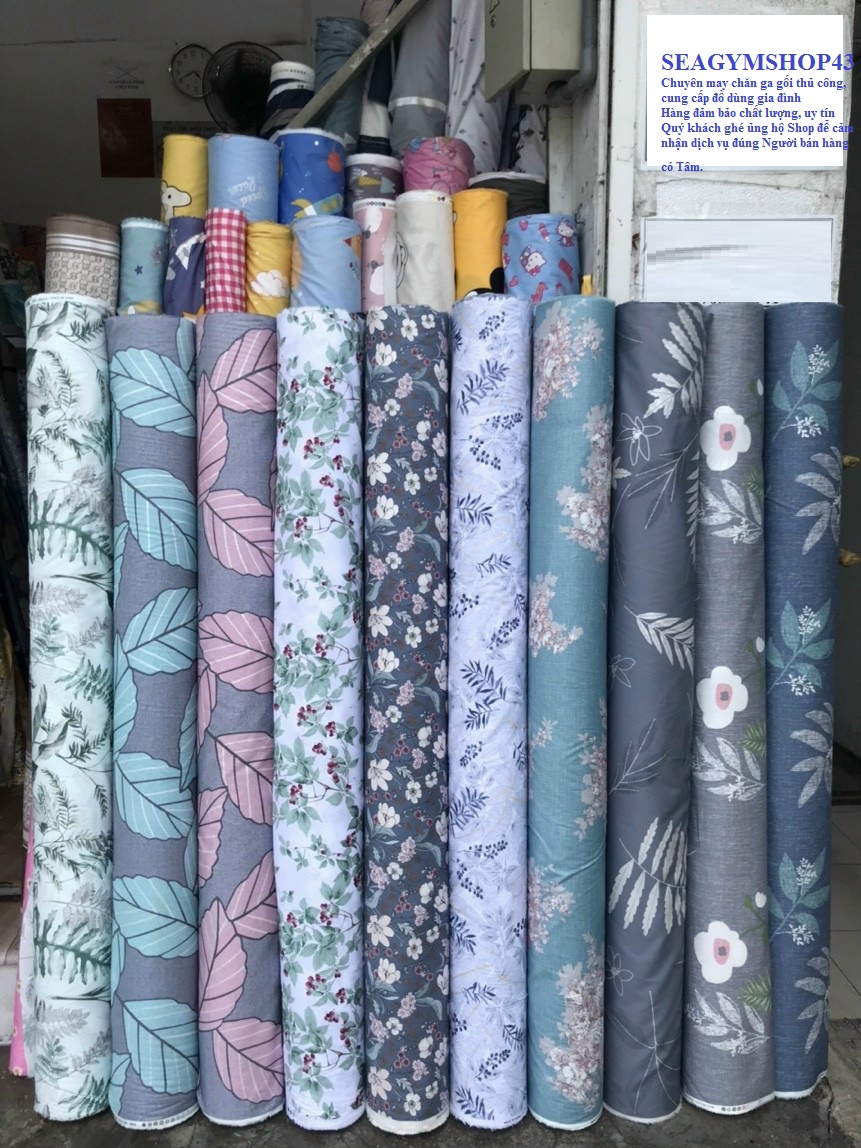 Bộ Ga Gối Vải Cotton Hàn Quốc Mịn Mát
