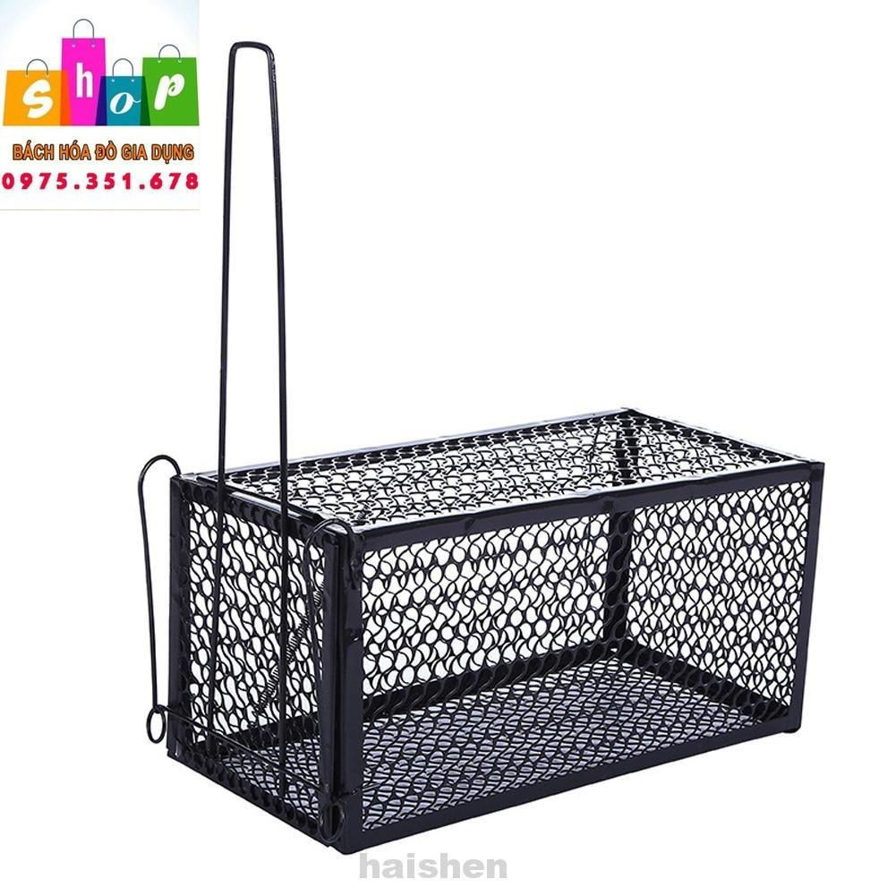 Bẫy chuột lồng sắt cỡ nhỡ 28 x15x15cm -hàng sắt Nam Đinh Có thể tái sử dụng