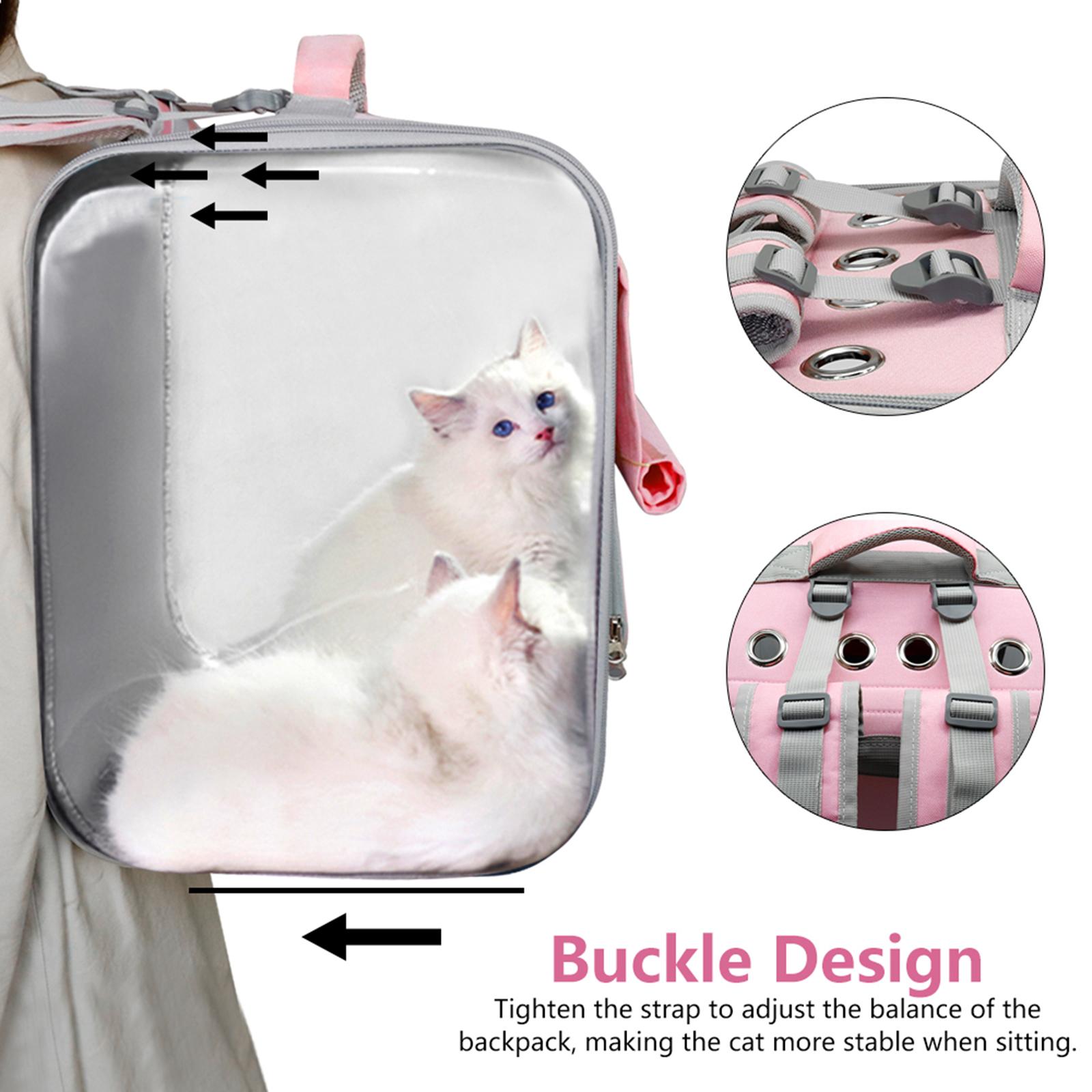 Pet Carrier Backpack Cat Dog Breathable Carry Bag for Outdoor Travel