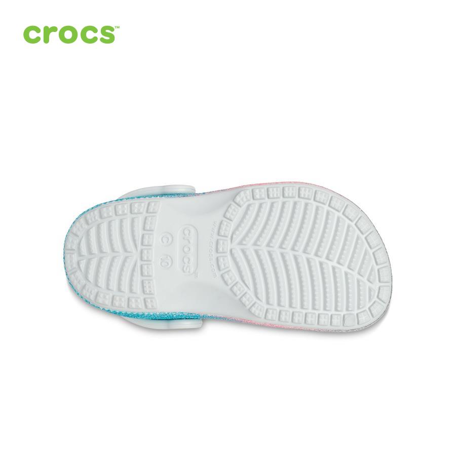 Giày lười trẻ em Crocs FW Classic Clog Toddler Glitter Shimmer/Multi - 206992-0ZT
