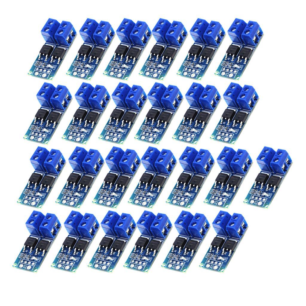 25 Pieces 15A 400W DC 5V-36V Large Power Mosfet MOS FET Trigger Switch Driver Module
