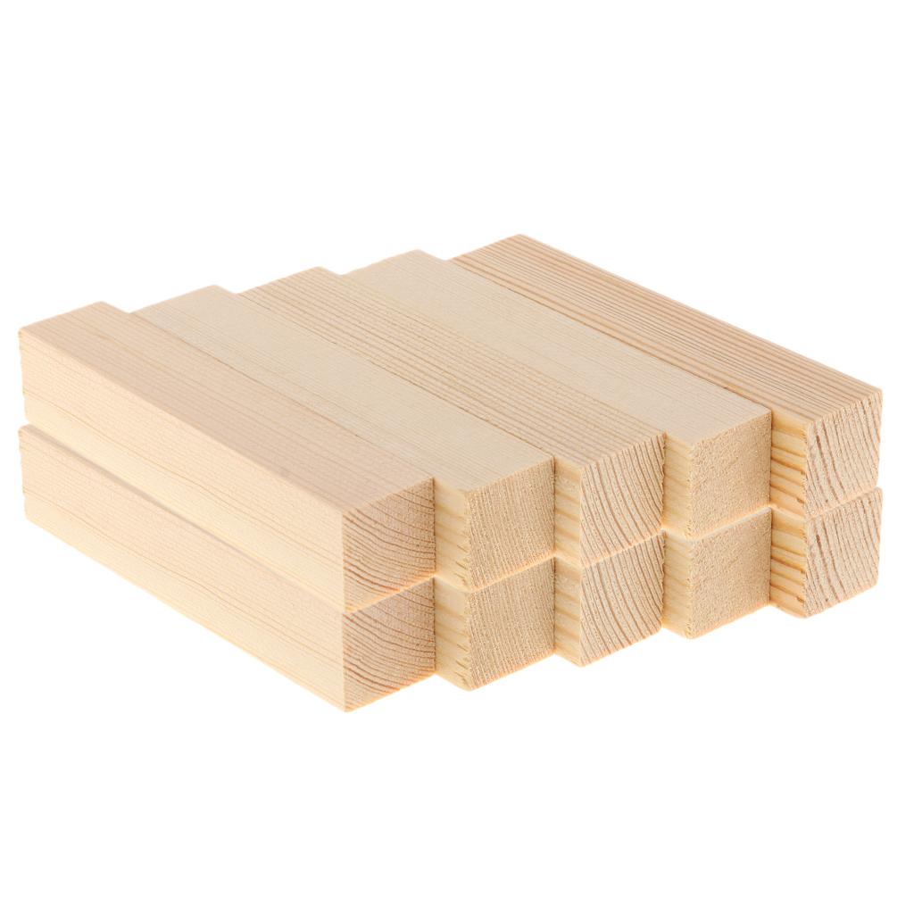 10 Bộ 20mm Chưa Hoàn Thành Khối Gỗ DIY Để Tạo Hình Gỗ Chất Liệu 100mm