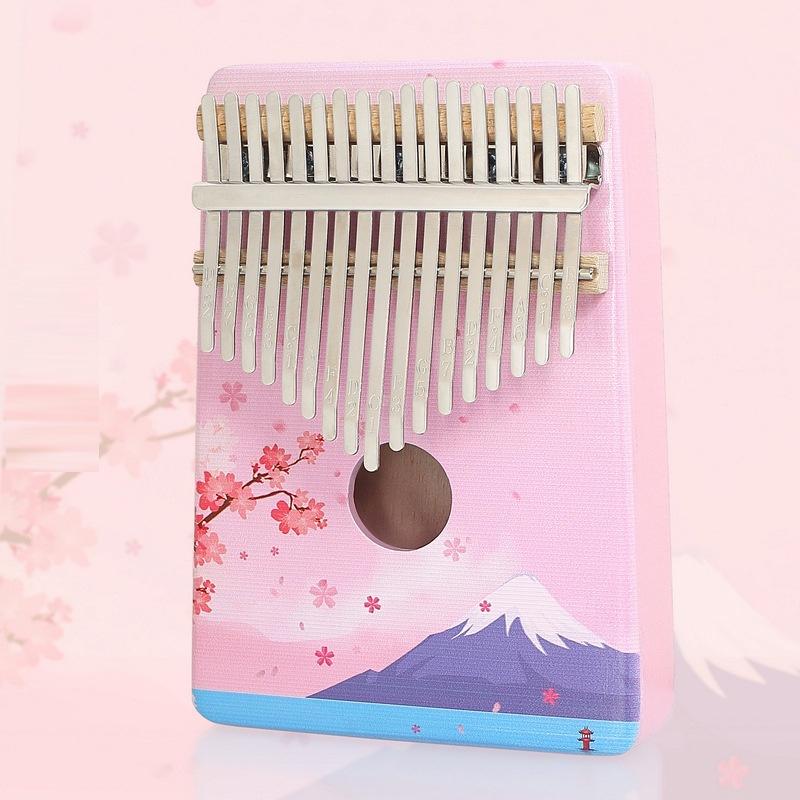 Đàn kalimba 17 phím giá rẻ full phụ kiện cho học sinh bằng gỗ gecko