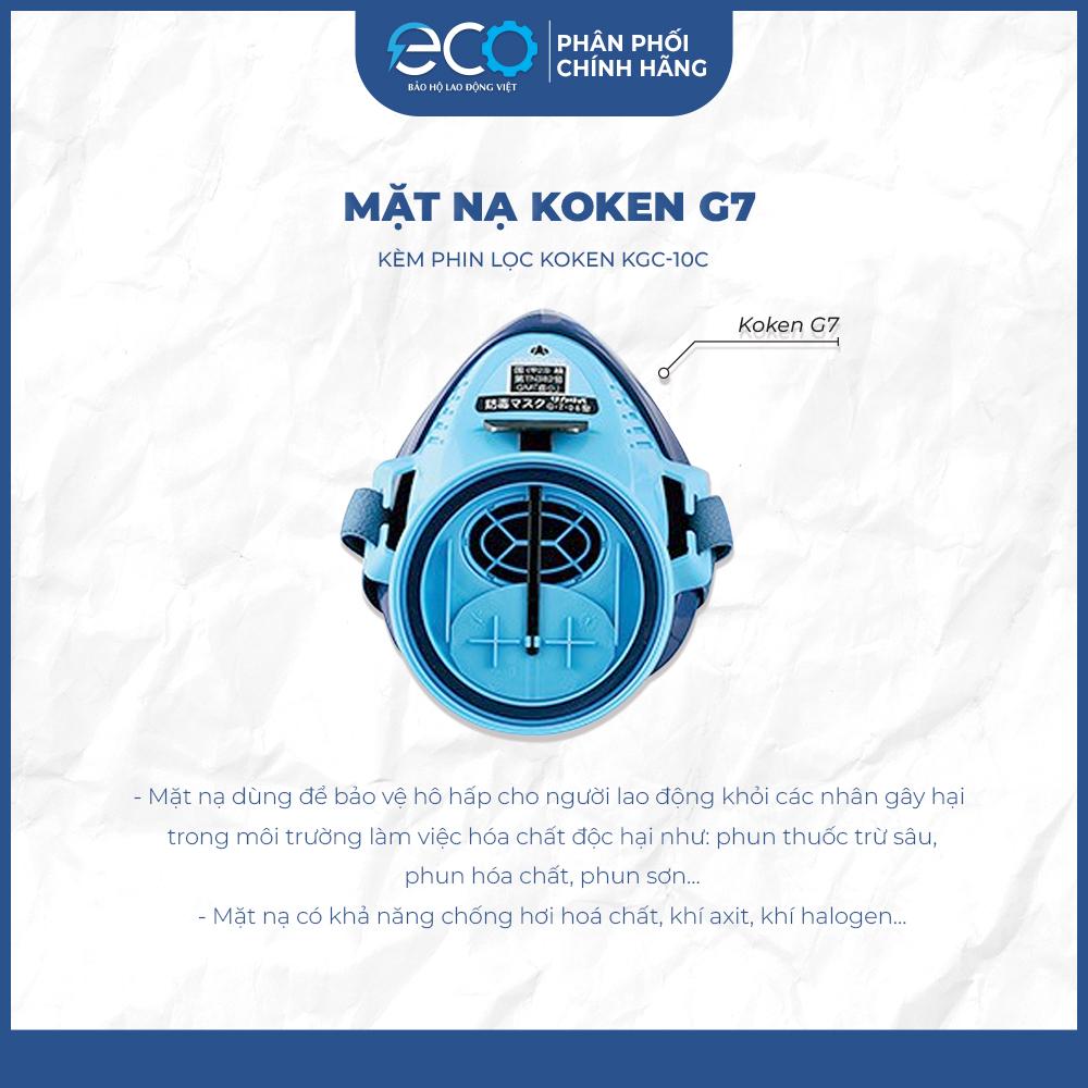 Combo 4 Món Mặt Nạ Koken G7 – Phun Sơn, Phun Thuốc, Chống Bụi, Hóa Chất Nhật Bản