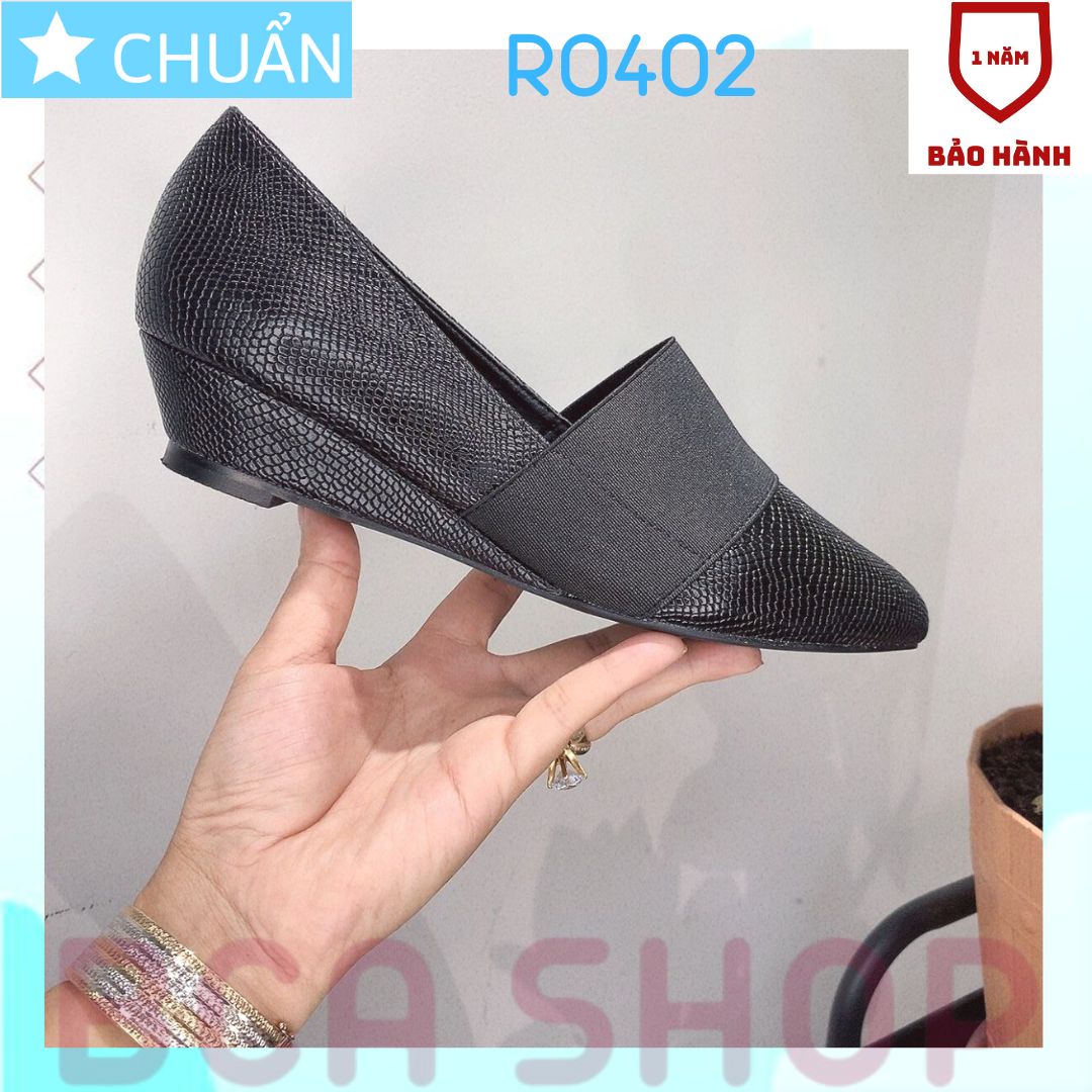 Giày đế xuồng 3p RO402 ROSATA tại BCASHOP thanh lịch và thời trang - màu đen