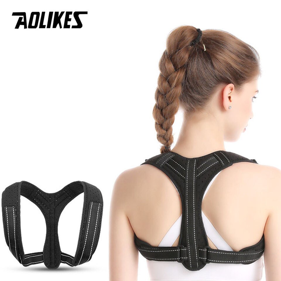 Đai lưng chống gù Nam Nữ AOLIKES YE-3107 Back Posture Corrector - Hàng Chính Hãng