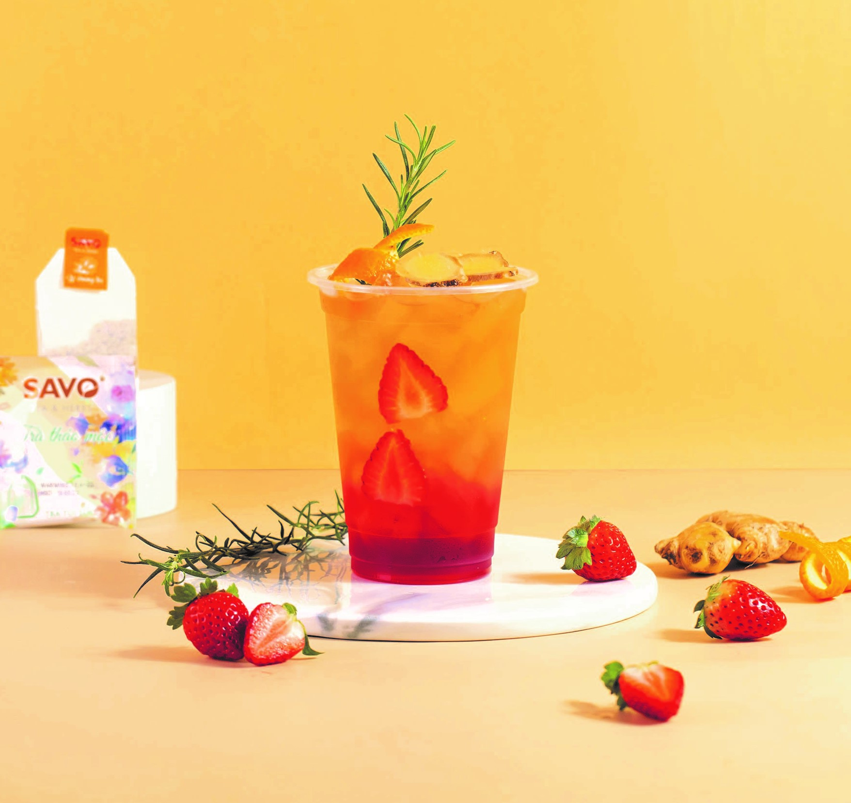 Trà Gừng Túi Lọc SAVO Tea ( Hộp 20 gói x 2g )