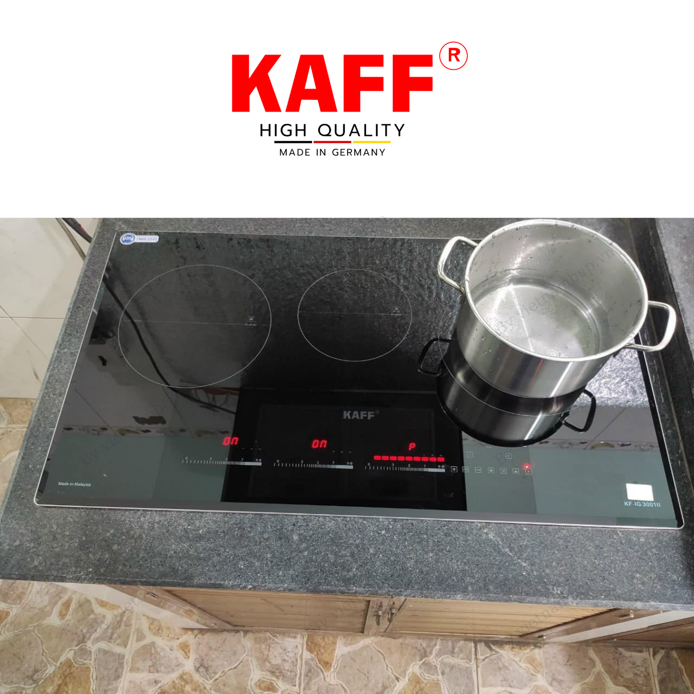 Bếp âm từ đa điểm nhập khẩu Malaysia KAFF KF-IG3001II - Hàng chính hãng