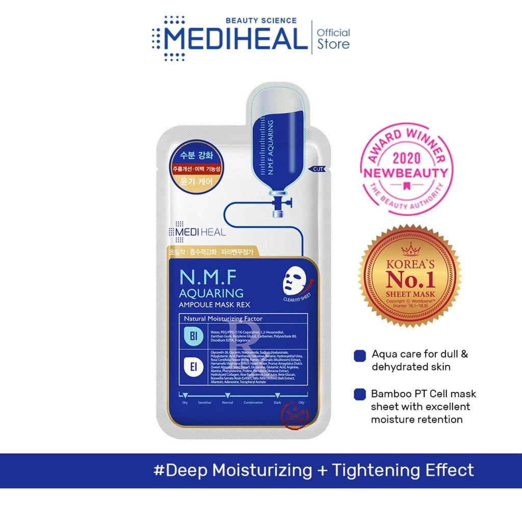 Mặt Nạ Mediheal N.M.F (REX) Aquaring Ampoule Mask Cấp Ẩm Cho Da 27ml