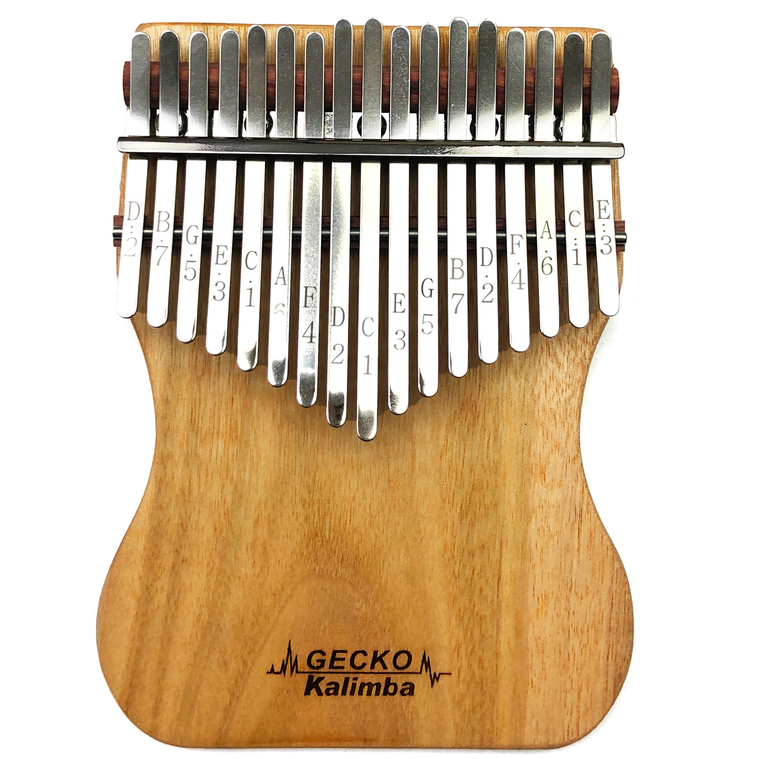 [Khắc Phím] Đàn Kalimba Gecko 17 Phím K17CAP (Gỗ Long Não Mbira Thumb Finger Piano 17 Keys) Hàng Chính Hãng - Kèm Móng Gẩy DreamMaker