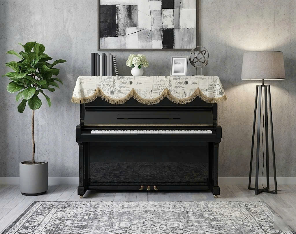 Khăn phủ đàn piano cơ đàn piano điện tử 88 phím sang trọng cổ điển - Hàng chính hãng