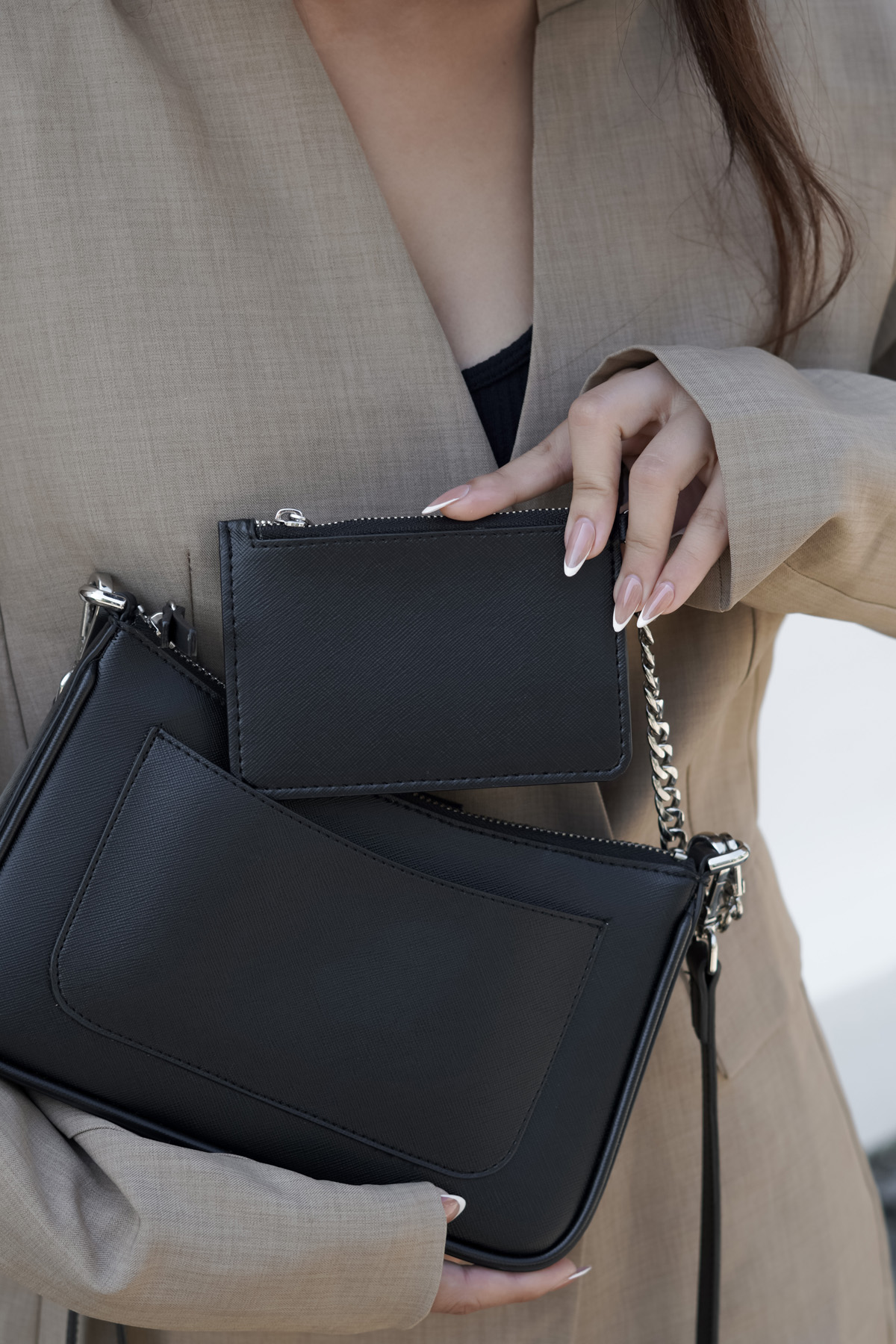 Túi Xách Nữ Kẹp Nách Dây Xích Dây Da Đeo Chéo FLORA BAG Thương Hiệu GIPSY