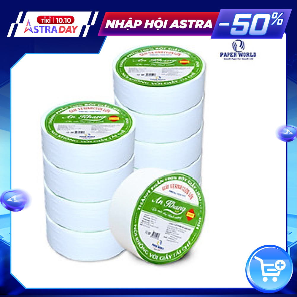 Combo 10 cuộn giấy vệ sinh An khang Soft 700 hai lớp một cuộn 700gr