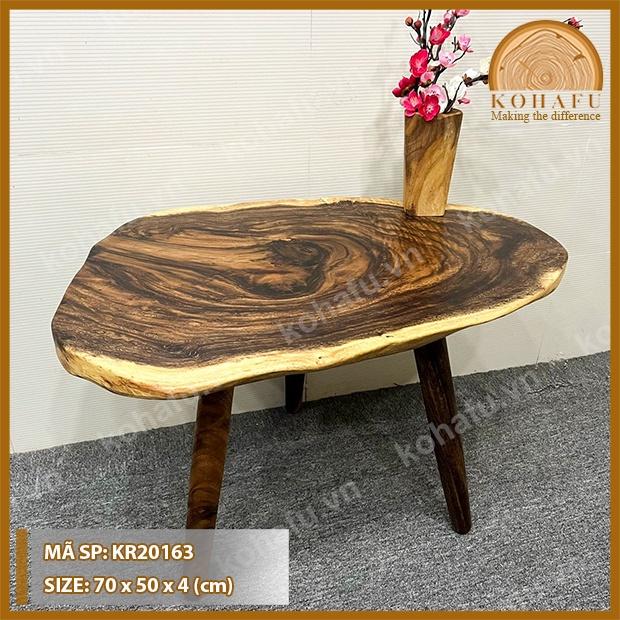 BÀN SOFA ME TÂY NGUYÊN TẤM SIUE6 VÂN GỖ KR20161