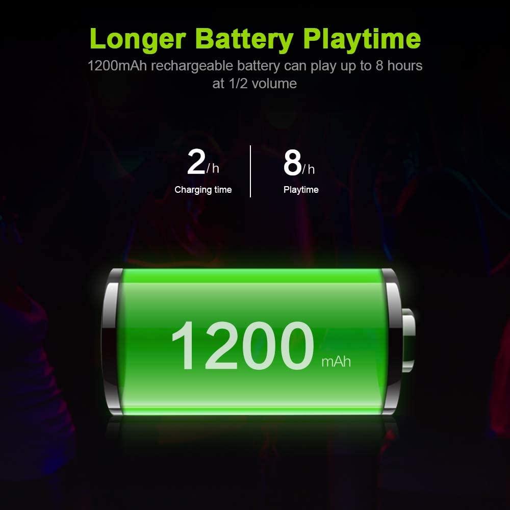 Loa bluetooth EWA A2Pro loa chống nước với Trình điều khiển 8W boombox loa siêu trầm máy tính không dây tại nhà ngoài trời di động Color: Gray