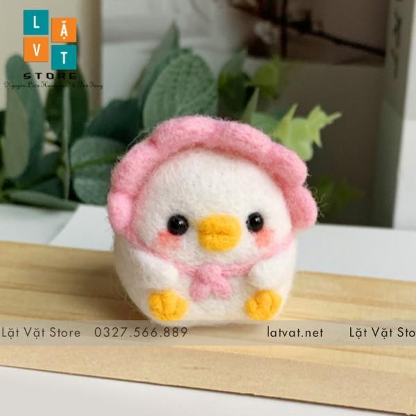 Bộ len chọc Biệt Đội Gà Con nhỏ nhắn - dễ thương - Needle felting chicken cho người mới bắt đầu