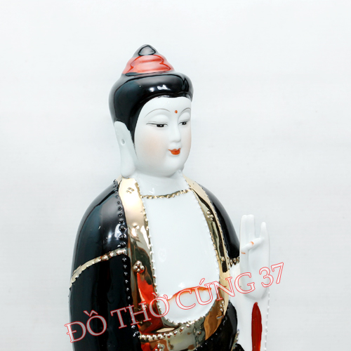 Tượng Địa Mẫu Nương Nương đứng - gốm sứ