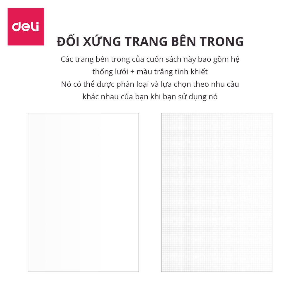 Sổ Tay Ghi Chép Mini Cao Cấp Bọc Vải Gáy Da 160 Trang Nusign Deli - Tích Hợp Ví Phù Hợp Làm Sổ Bỏ Túi Kế Hoạch Planner Làm Quà Tặng Sang Trọng - NS245