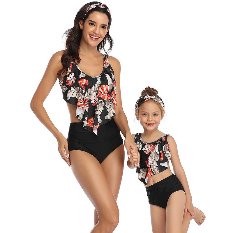 Phù Hợp Với Họ Mẹ Bơi Bikini 2020 Nữ, Có Phụ Nữ Đồ Bơi Trẻ Em Kid Cho Bé Bãi Biển Đồ Bơi Biquini Infantil