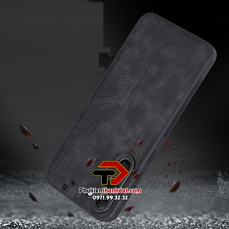 Ốp lưng da cho SamSung Galaxy S21 FE chính hãng AZNS viền mềm, chống sốc, chống bám vân tay, nâng tầm đẳng cấp - Hàng chính hãng