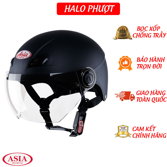 Mũ Bảo Hiểm 1/2 Đầu Asia MT-106K
