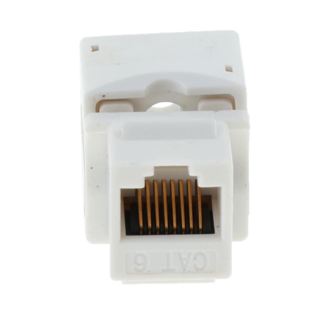 5x10pcs Jack Module Network Connector Module-White